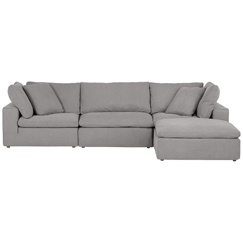 Image 6 Skye Peyton Slate Gray 4-Piece Modular Sectional Set more views