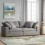 2_Skye Peyton Slate Gray Modular 2-Piece Loveseat