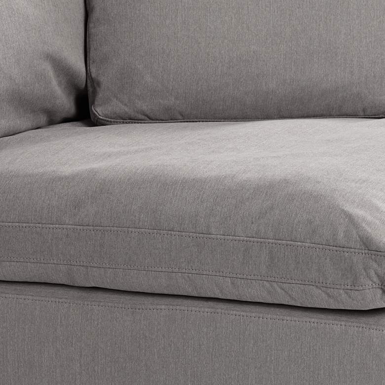Image 5 Skye Peyton Slate Gray Modular 2-Piece Loveseat more views