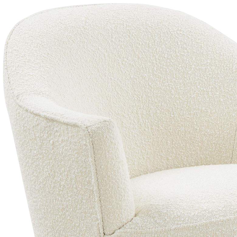 Image 3 Skyla Luxe Cream Boucle Swivel Chair more views