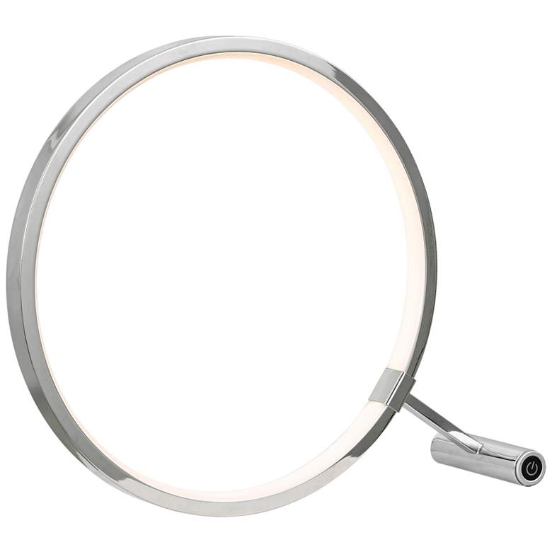 Image 2 Skylar 12" High Polished Chrome LED Accent Table Lamp