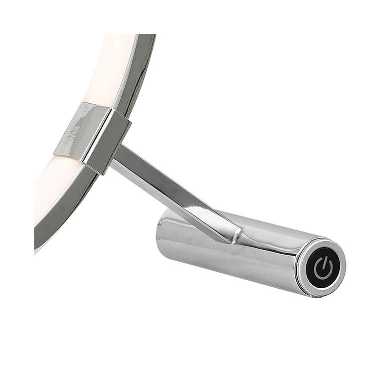 Image 4 Skylar 12" High Polished Chrome LED Accent Table Lamp more views