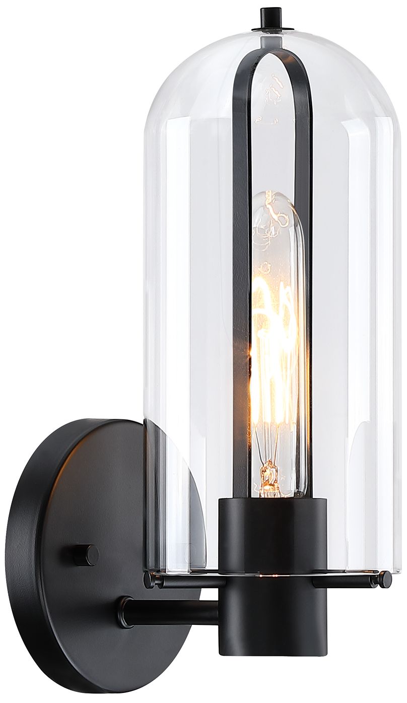 Image 5 Skylar 5.25 in. 1-Light Matte Black Wall Sconce Light more views