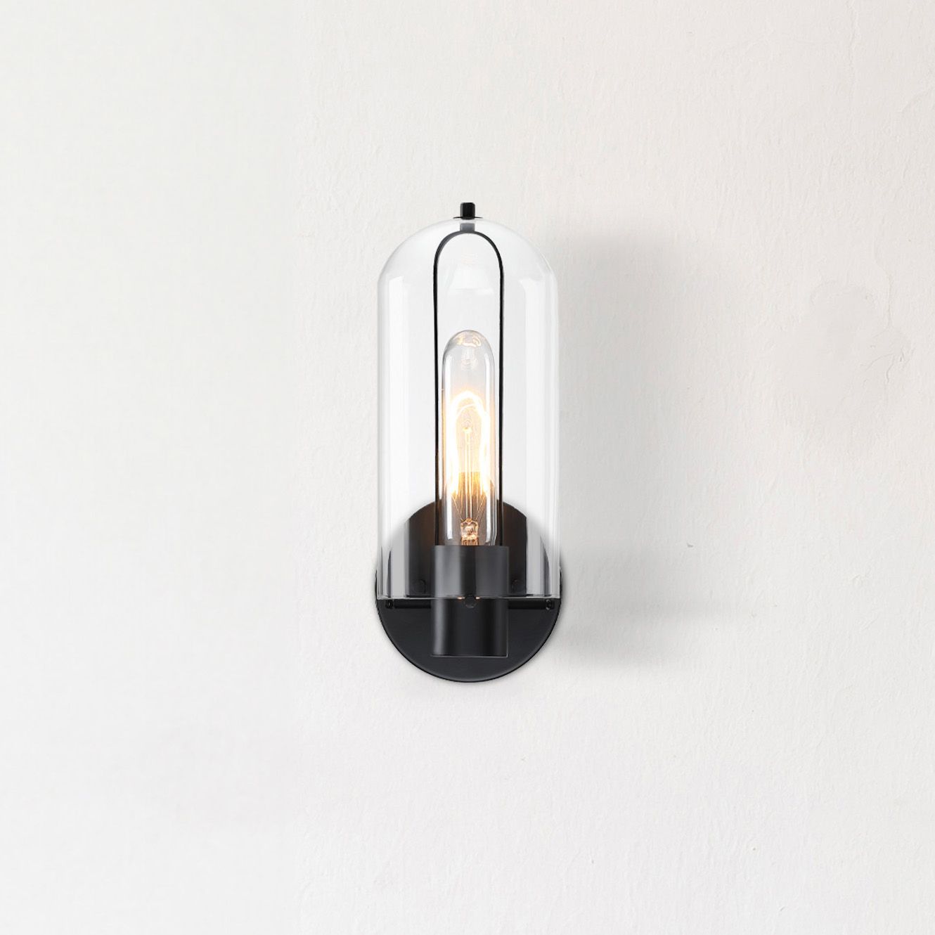 Skylar 5.25 in. 1-Light Matte Black Wall Sconce Light