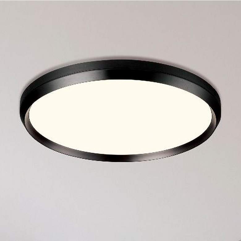 Image 1 Skylight 13 3/4" Wide Brushed Champagne LED Ceiling Light