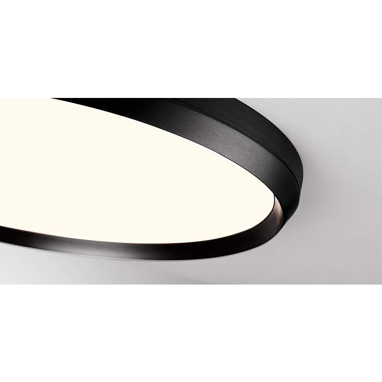 Image 4 Skylight 13 3/4" Wide Brushed Champagne LED Ceiling Light more views
