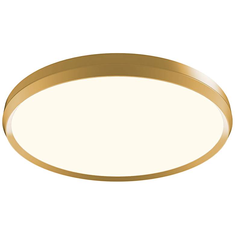 Image 5 Skylight 13 3/4" Wide Brushed Champagne LED Ceiling Light more views
