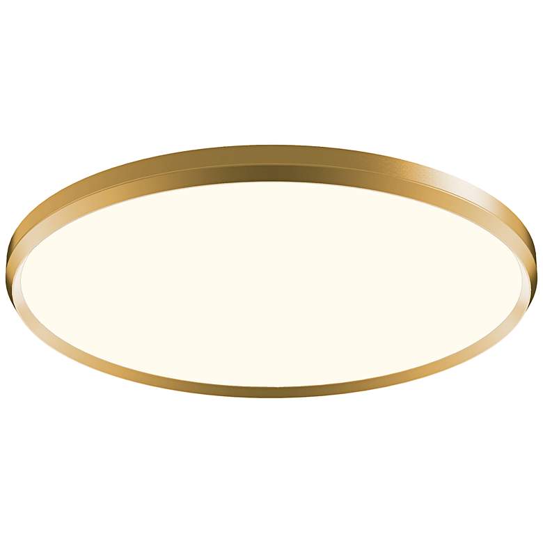 Image 3 Skylight 29 1/2" Wide Brushed Champagne LED Ceiling Light more views