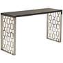 Skyline Charcoal Stainless Steel Console Table