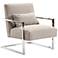 Skyline Gray Fabric Accent Chair