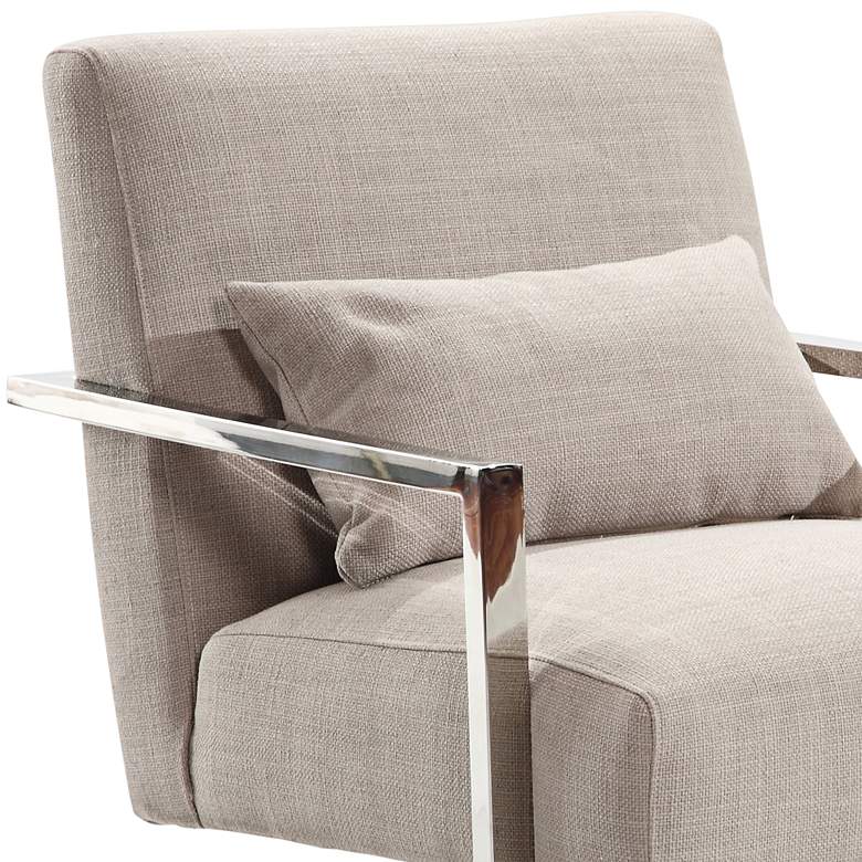 Image 3 Skyline Gray Fabric Accent Chair more views