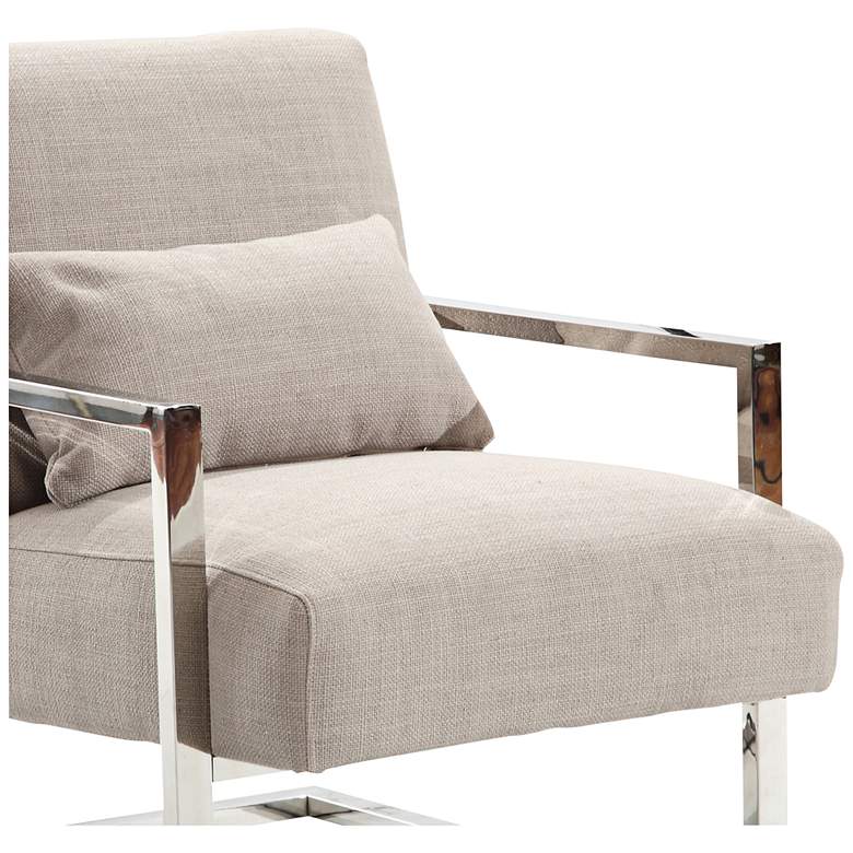 Image 6 Skyline Gray Fabric Accent Chair more views