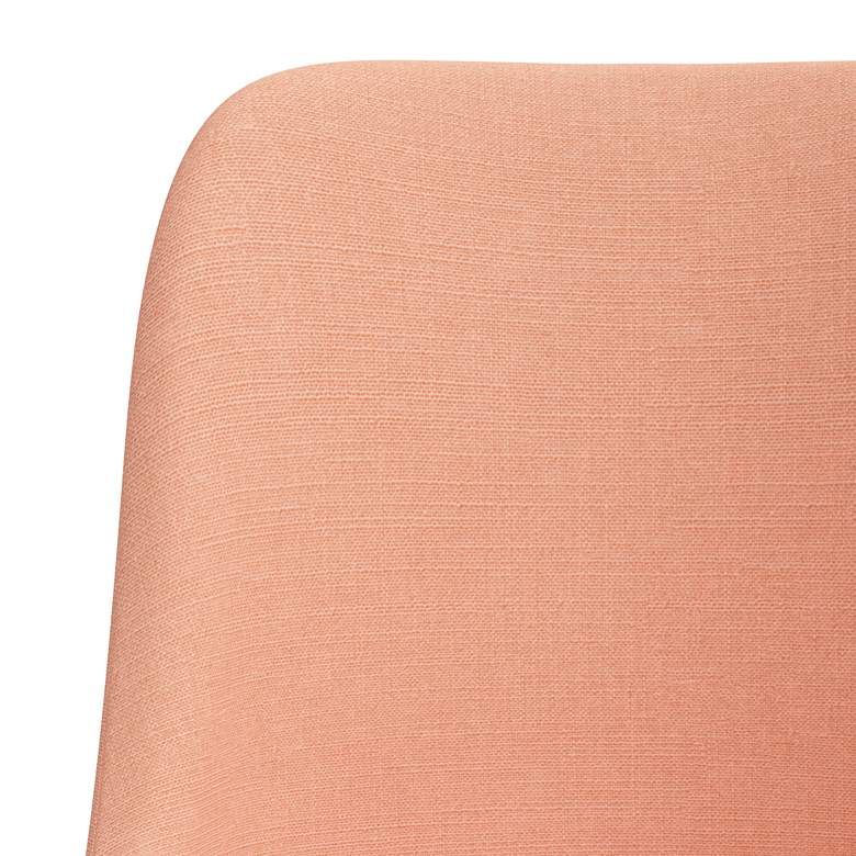 Image 2 Skyline Tara 20" Wide Apricot Linen Fabric Modern Dining Chair more views
