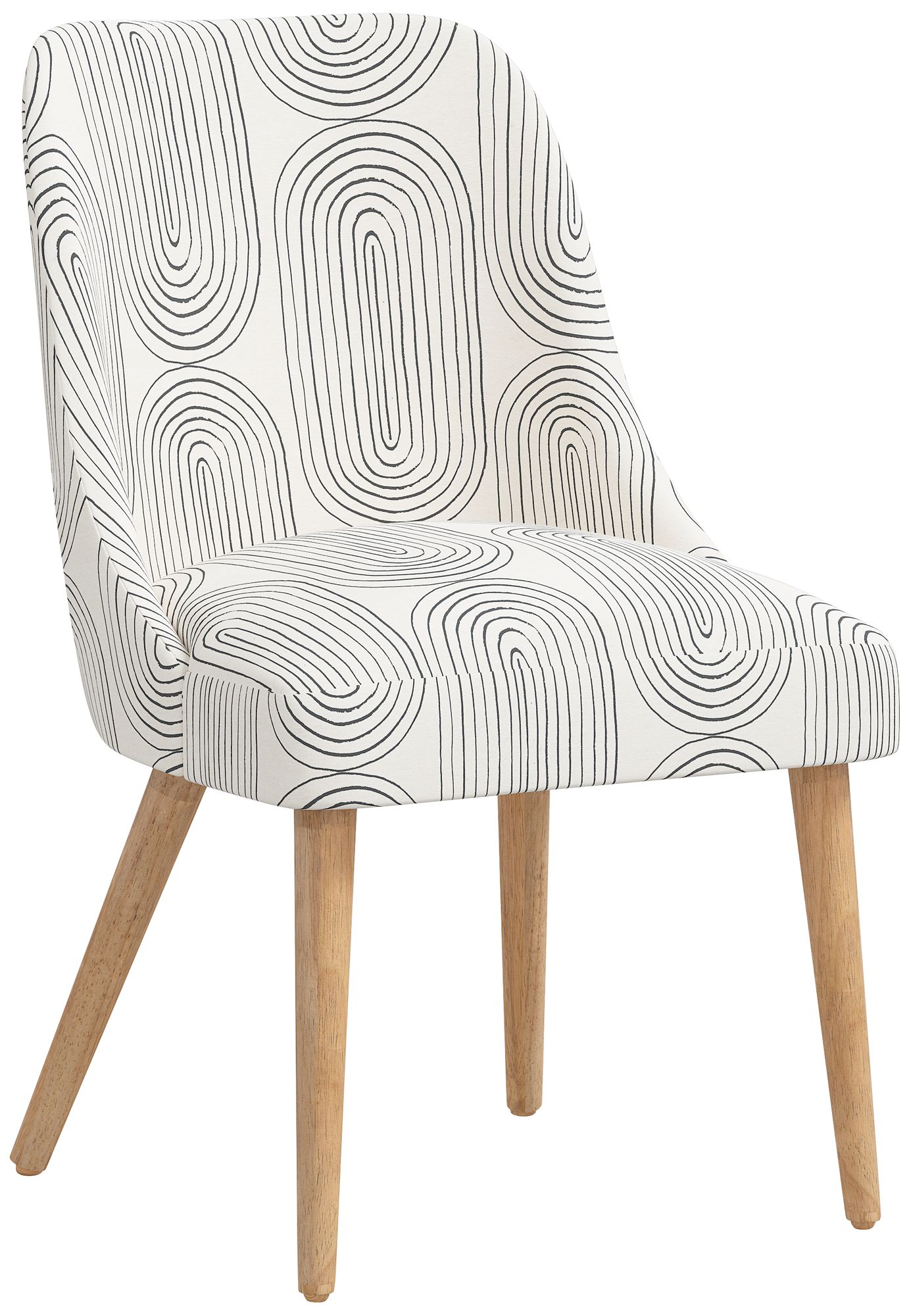 Skyline Tara 20" Oblong Pattern Fabric Modern Dining Chair Made to Order