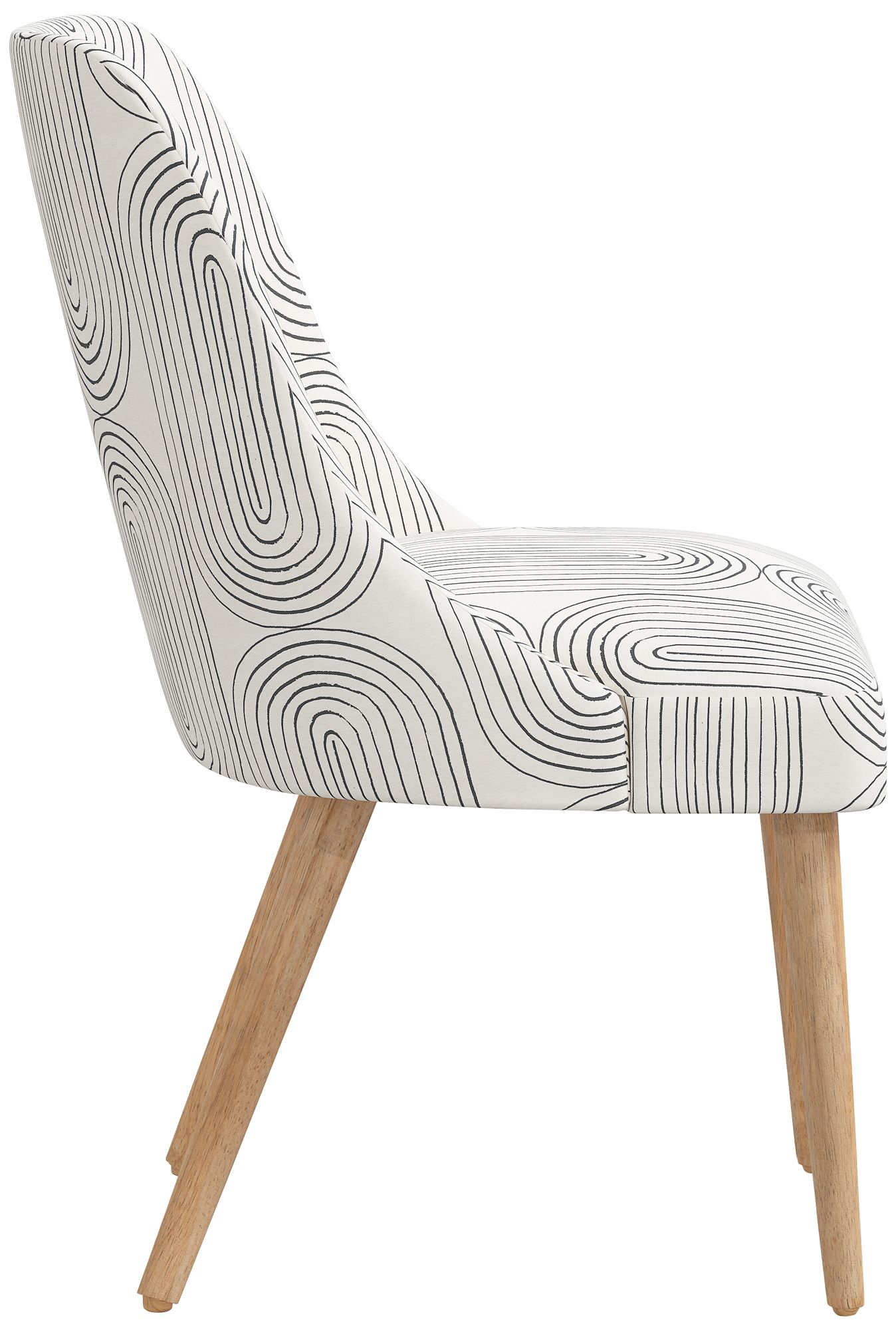 Skyline Tara 20" Oblong Pattern Fabric Modern Dining Chair Made to Order