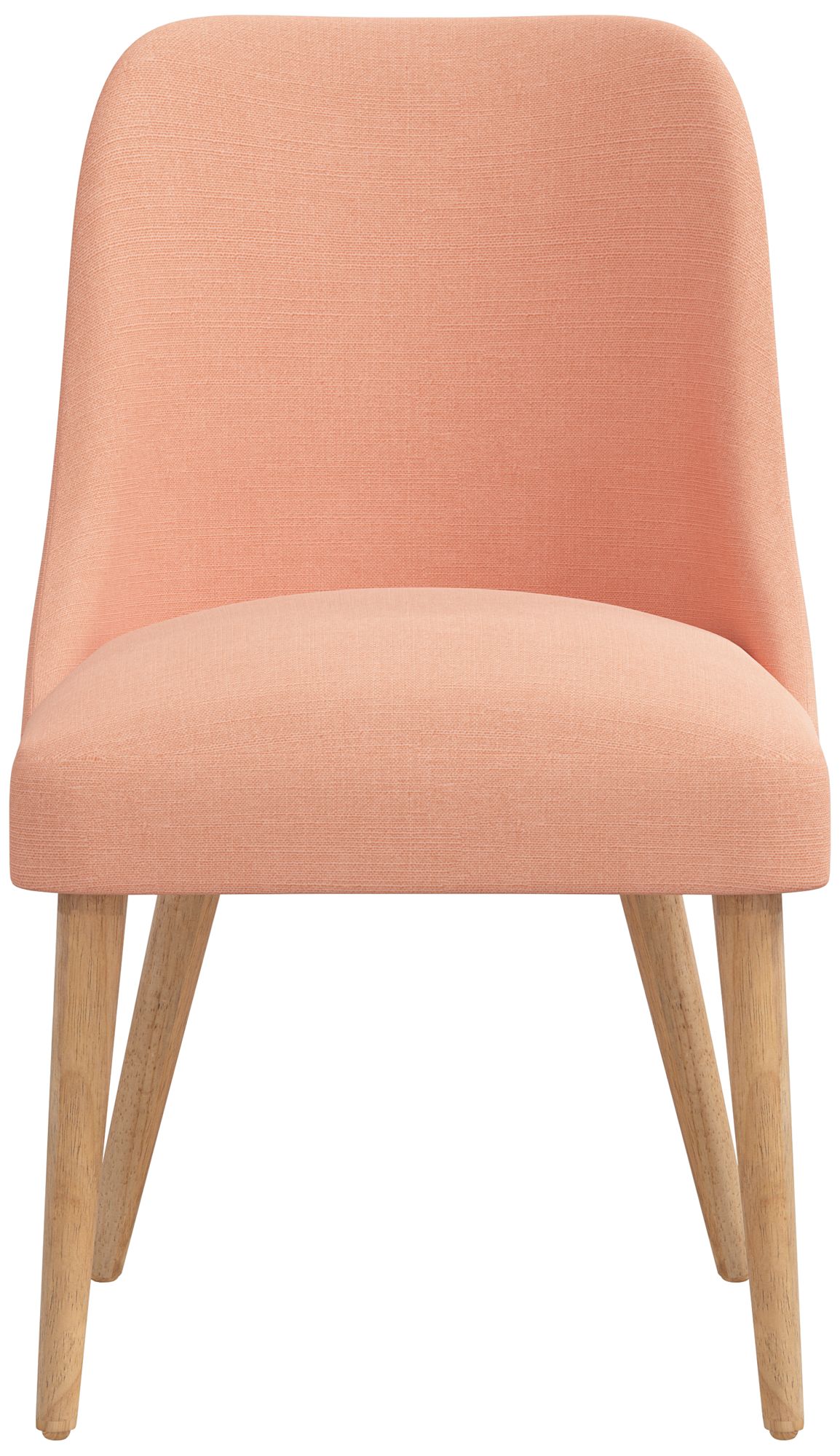 Image 3 Skyline Tara 20"W Apricot Linen Fabric Modern Dining Chair Made to Order more views