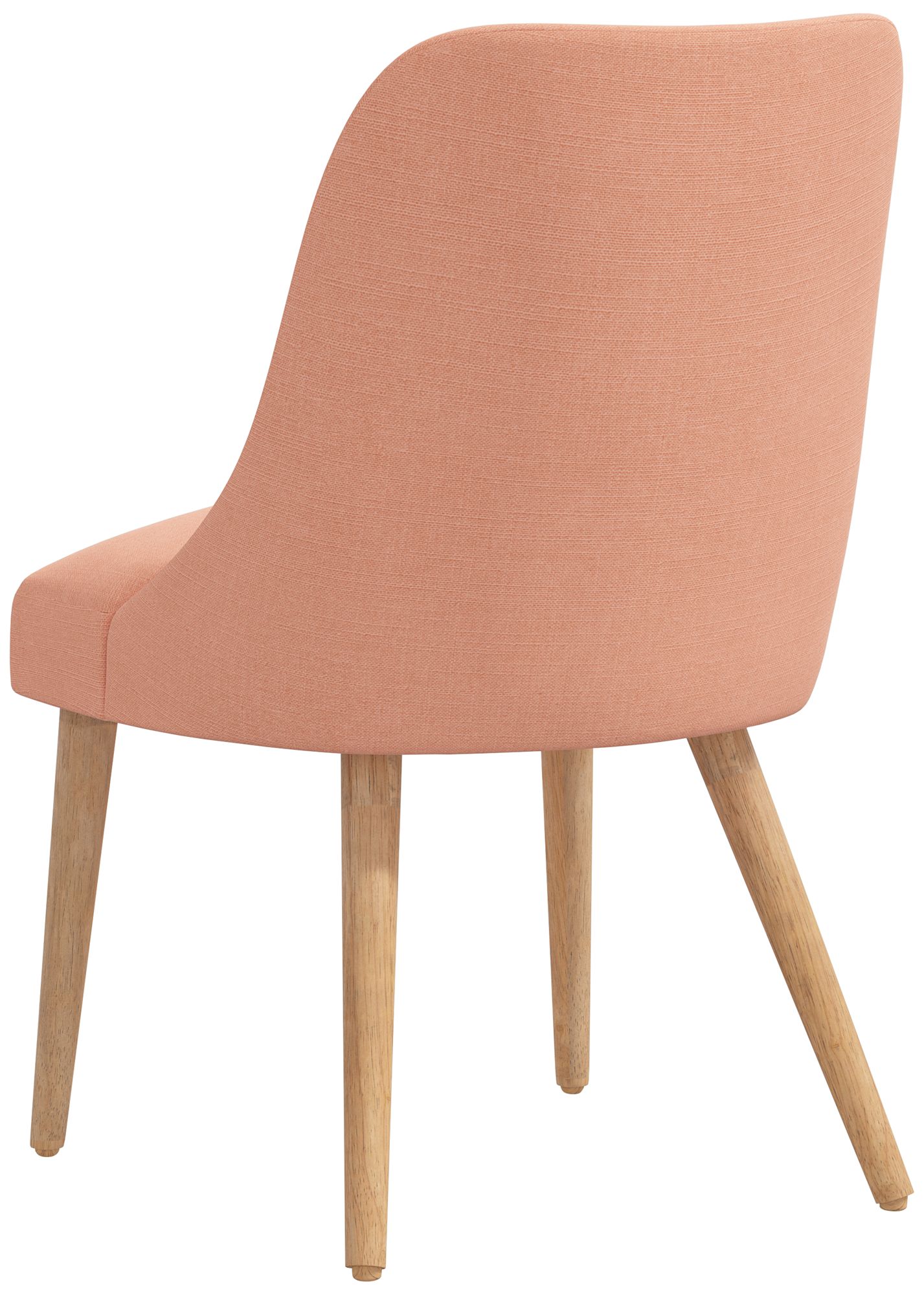 Skyline Tara 20"W Apricot Linen Fabric Modern Dining Chair Made to Order