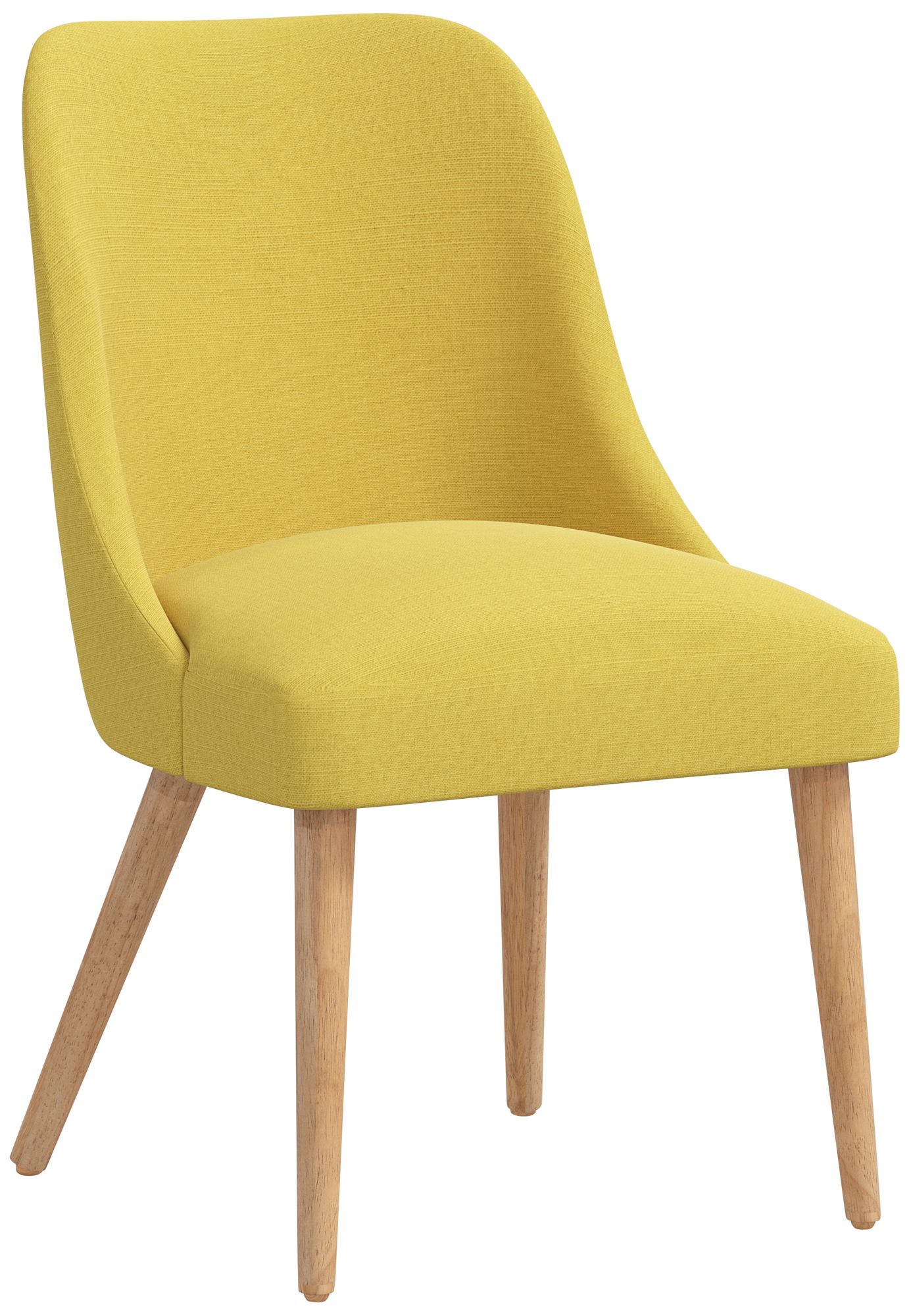 Skyline Tara 20" Yellow Linen Modern Dining Chair Made to Order