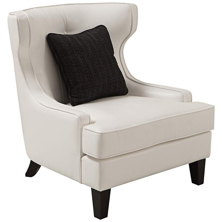 Image 1 Skyline White Bonded Leather Armchair