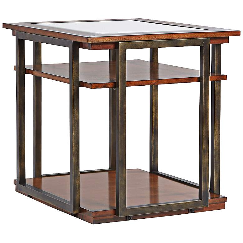 Image 1 Skylines 27 inch Wide Cherry Finish End Table