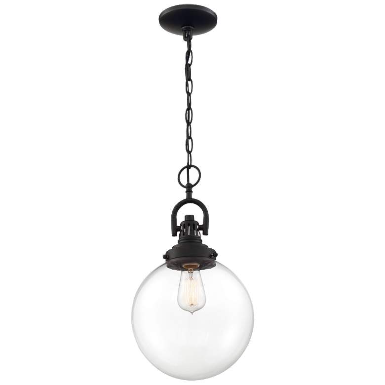 Image 1 Skyloft; 1 Light; Pendant Fixture; Aged Bronze Finish with Clear Glass