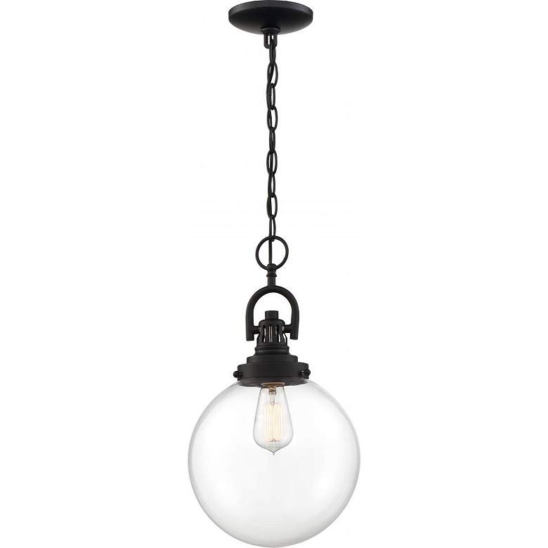 Image 3 Skyloft; 1 Light; Pendant Fixture; Aged Bronze Finish with Clear Glass more views