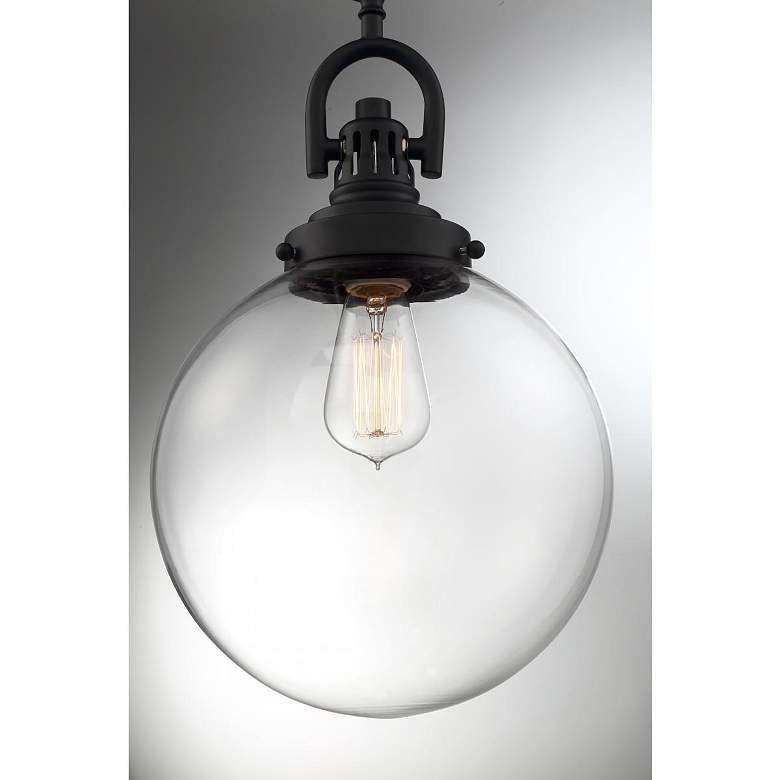 Image 5 Skyloft; 1 Light; Pendant Fixture; Aged Bronze Finish with Clear Glass more views