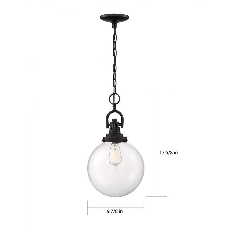 Image 6 Skyloft; 1 Light; Pendant Fixture; Aged Bronze Finish with Clear Glass more views
