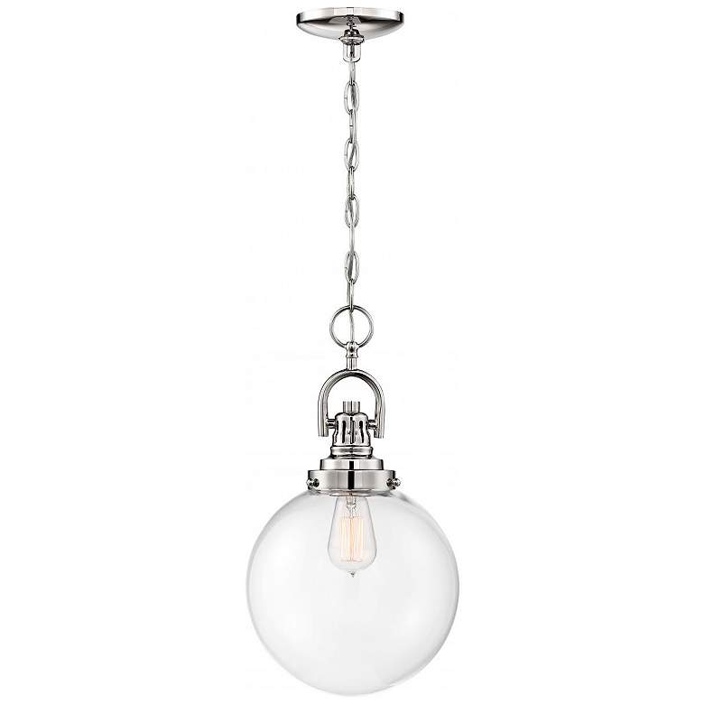 Image 3 Skyloft; 1 Light; Pendant Fixture; Polished Nickel Finish with Clear Glass more views