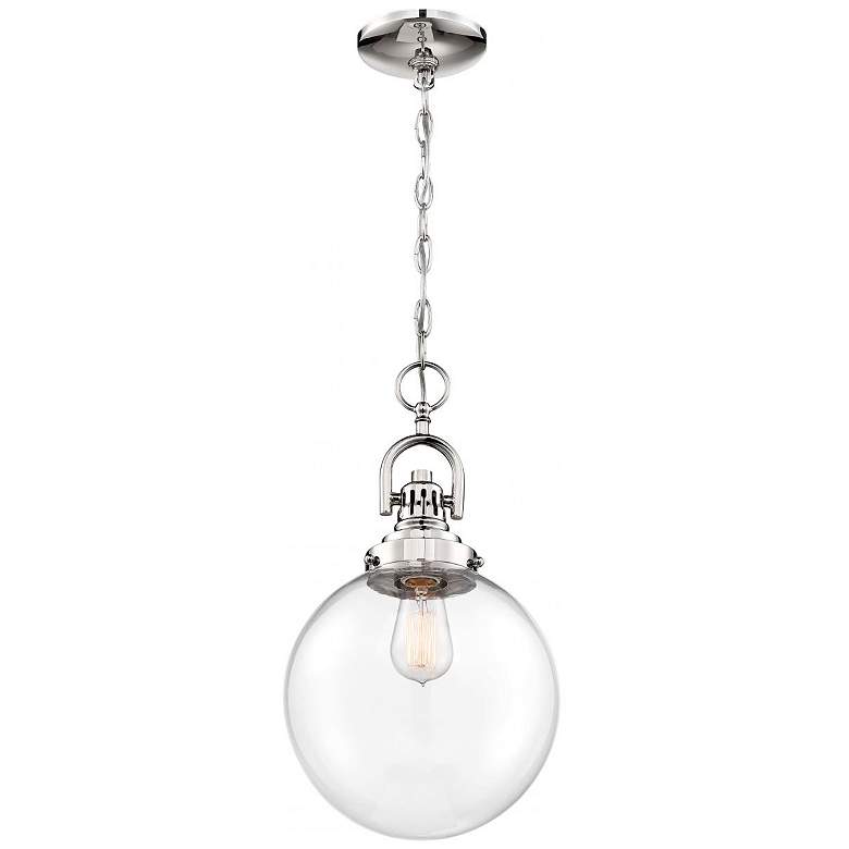 Image 4 Skyloft; 1 Light; Pendant Fixture; Polished Nickel Finish with Clear Glass more views