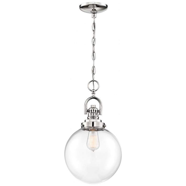 Image 5 Skyloft; 1 Light; Pendant Fixture; Polished Nickel Finish with Clear Glass more views