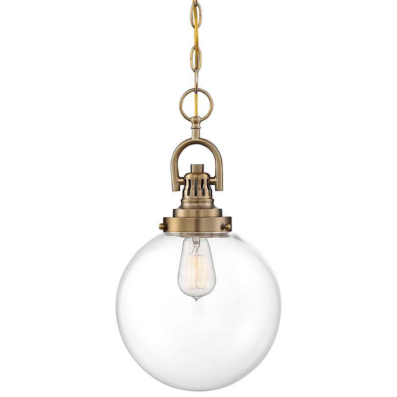 Image 1 Skyloft 10" Wide Burnished Brass Pendant Light