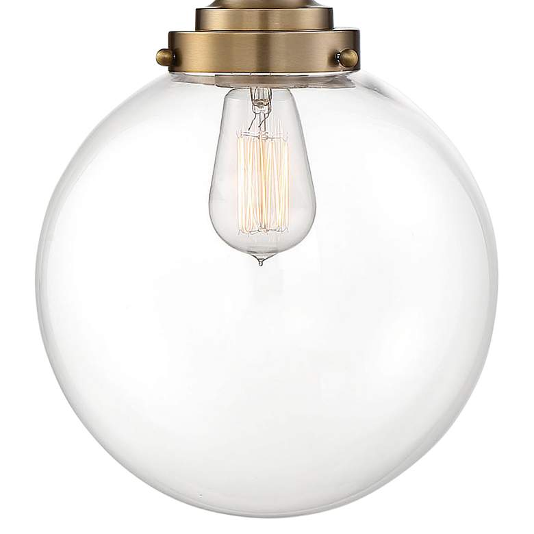 Image 2 Skyloft 10" Wide Burnished Brass Pendant Light more views