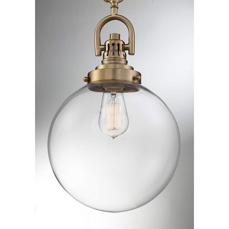 Image 3 Skyloft 10" Wide Burnished Brass Pendant Light more views