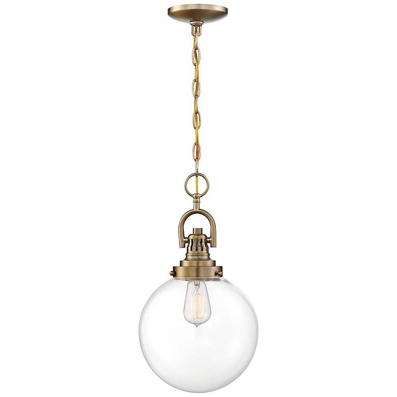 Image 4 Skyloft 10" Wide Burnished Brass Pendant Light more views