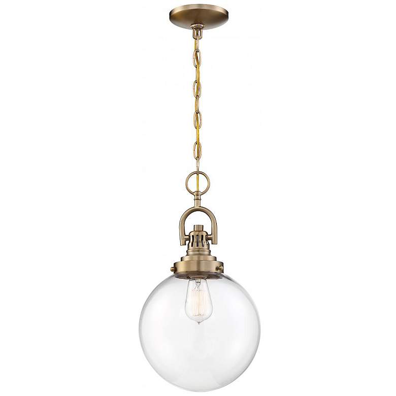 Image 5 Skyloft 10" Wide Burnished Brass Pendant Light more views