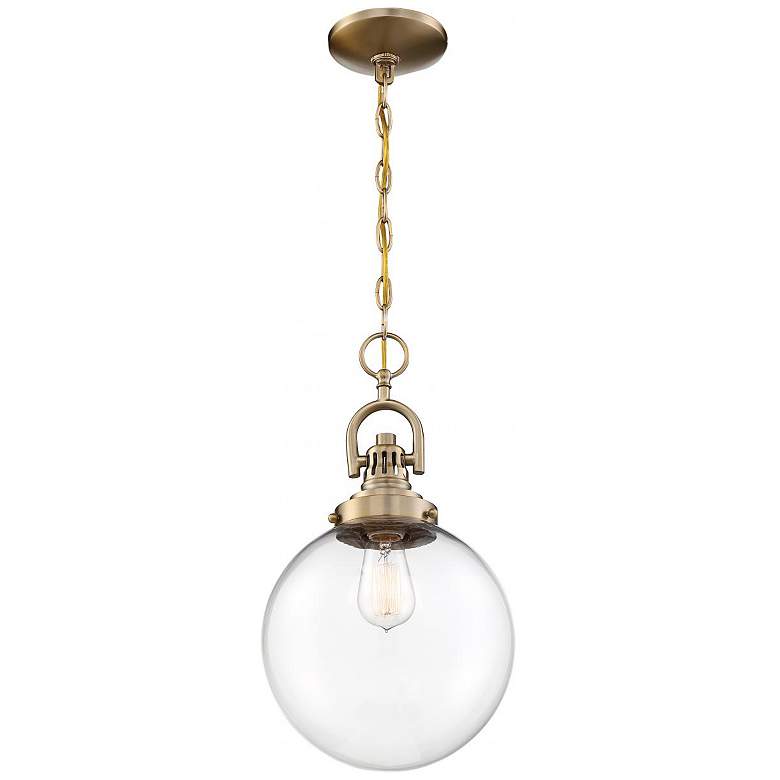 Image 6 Skyloft 10" Wide Burnished Brass Pendant Light more views