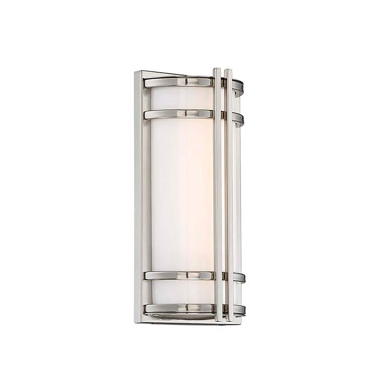 Image 1 Skyscraper 12" High Stainless Steel LED Outdoor Wall Light