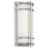 Skyscraper 12"H x 6"W 1-Light Outdoor Wall Light in Stainless Ste