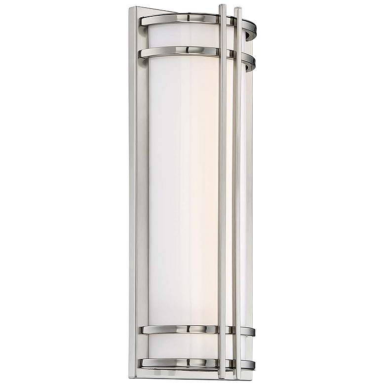 Image 1 Skyscraper 18" High Stainless Steel LED Outdoor Wall Light
