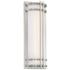 Skyscraper 18"H x 7"W 1-Light Outdoor Wall Light in Stainless Ste