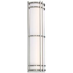 Skyscraper 27&quot; High Stainless steel LED Outdoor Wall Light