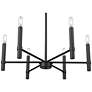 3_Skyva 24.25" Wide 6-Light Chandelier in Matte Black more views