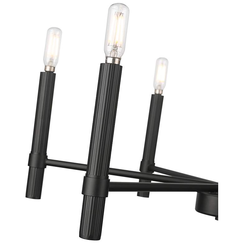 Image 4 Skyva 24.25" Wide 6-Light Chandelier in Matte Black more views