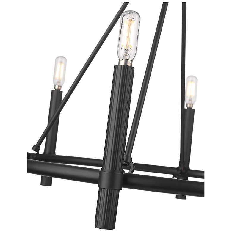 Image 4 Skyva 25" Wide 6-Light Chandelier in Matte Black more views