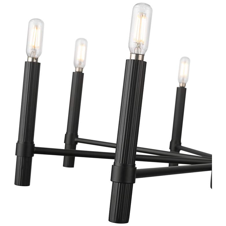 Image 4 Skyva 30.25" Wide 8-Light Chandelier in Matte Black more views