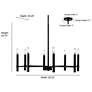 7_Skyva 30.25" Wide 8-Light Chandelier in Matte Black more views