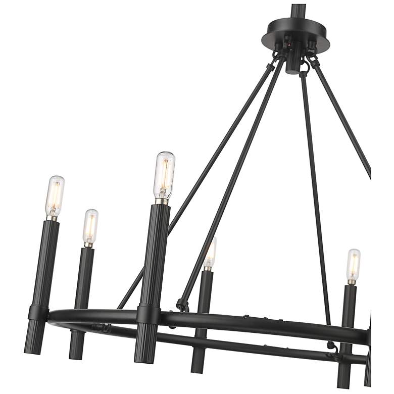 Image 5 Skyva 30" Wide 8-Light Chandelier in Matte Black more views
