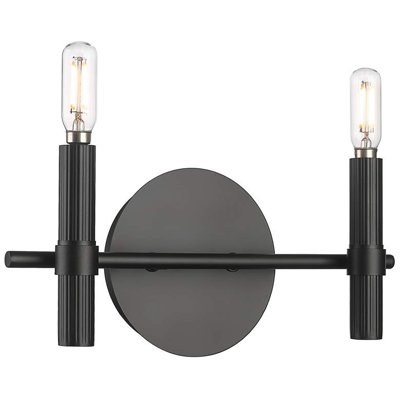Image 1 Skyva 6" High 2-Light Vanity in Matte Black