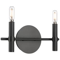 Skyva 6" High 2-Light Vanity in Matte Black